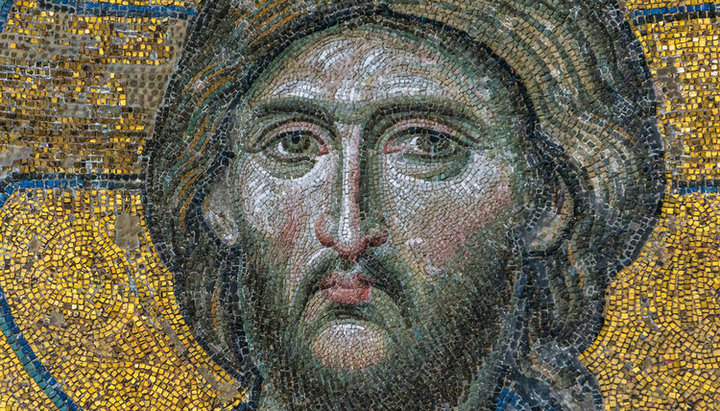 Фрагмент мозаїчного зображення Ісуса Христа в стамбульському соборі Святої Софії. Фото: livejournal.com