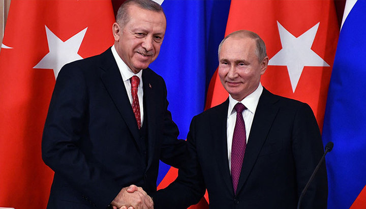 Президент Турции Реджеп Тайип Эрдоган и президент России Владимир Путин. Фото: ria.ru
