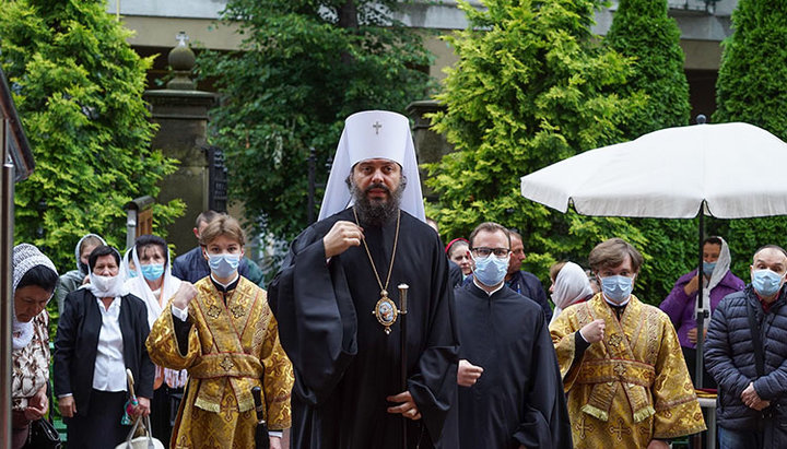 Ο κυβερνών επίσκοπος της επισκοπής Λβιβ της UOC, Μητροπολίτης Λβιβ και Γαλικίας Φιλάρετος (Κούτσεροβ). Φωτογραφία: foto.upc.lviv.ua