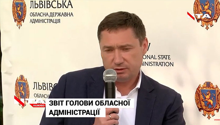 Head of the Lviv RSA Maxim Kozitsky. Photo: a video screenshot from the YouTube NTA TV channel