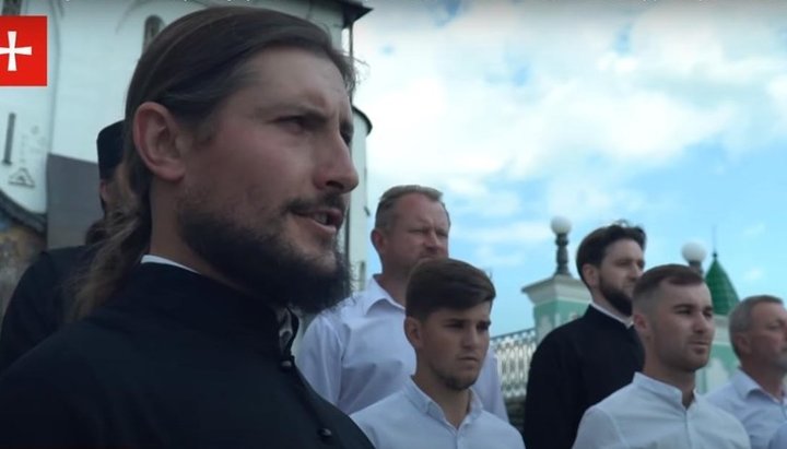 The Lavra choirs have united in a single project on the occasion of the Day of the Baptism of Rus. Photo: screenshot/YouTube/1Kozak