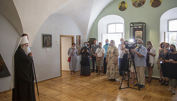 Открытие выставки ко дню Крещения Руси в Свято-Успенской Киево-Печерской лавре. Фото: lavra.ua