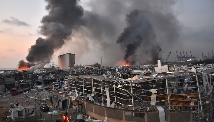 Последствия взрыва в Бейруте. Фото: 24.hu