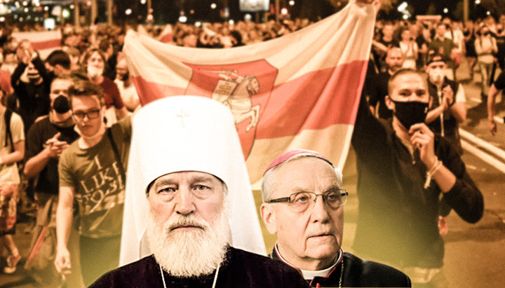 Biserica Ortodoxă și catolicii au atitudini diferite față de tulburările și conflictele civile. Imagine: UJO