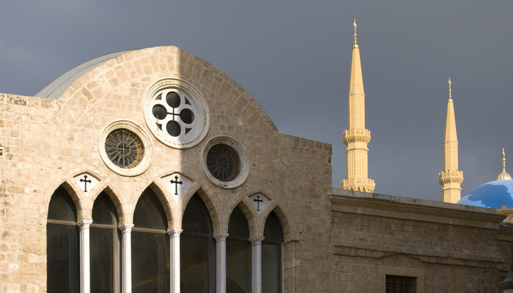 Catedrala Sfântul Gheorghe din Beirut din cadrul Bisericii Ortodoxe a Antiohiei. Imagine: wikipedia
