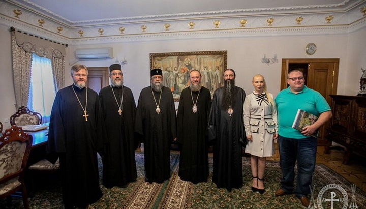 Митрополит Антоній зустрівся з делегацією Антіохійської Церкви. Фото: facebook.com/MitropolitAntoniy