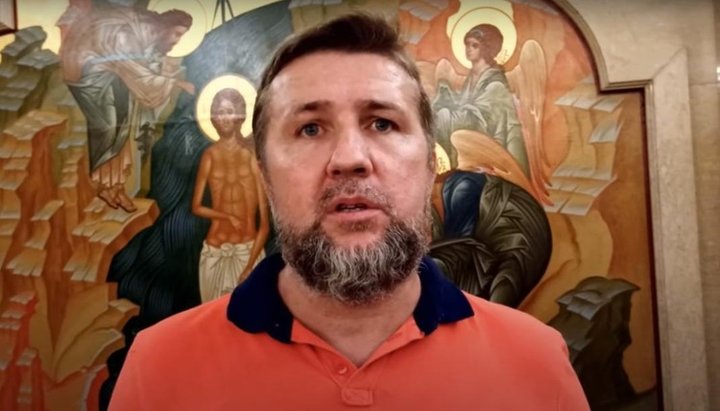 Перешедший в православие бывший пастор-протестант Валерий Гайвороненко. Фото: скриншот/YouTube/иерей Георгий Максимов