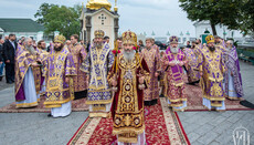 Предстоятель возглавил праздник Крестовоздвиженского храма в киевской Лавре