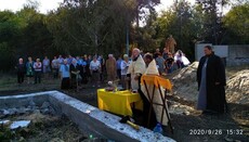 У Запорізькій єпархії звершили чин на заснування нового храму УПЦ