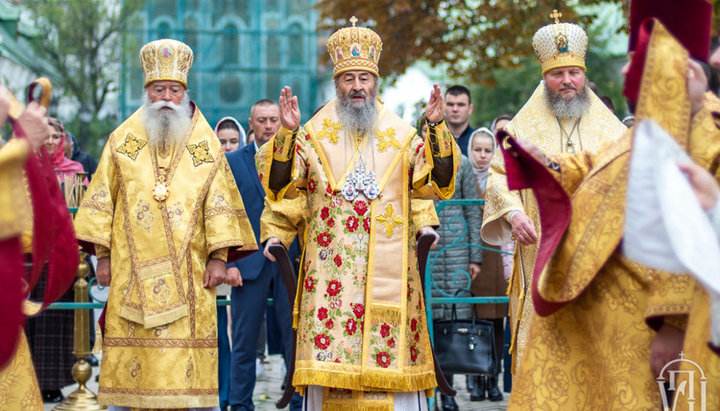 Mitropolitul Gabriel de Lochev a luat parte la slujba Bisericii Ortodoxe Ucrainene la Kiev. Imagine: news.church.ua