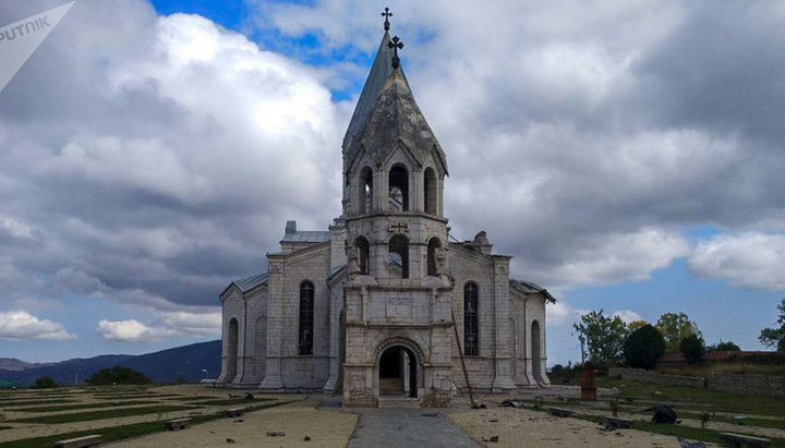 Армянский собор в городе Шуша, Нагорный Карабах. Фото: armeniasputnik.am