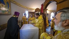 В Коротыче освятили крестильный храм УПЦ в честь Архистратига Михаила