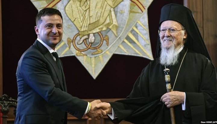 Президент Володимир Зеленський і патріарх Варфоломій. Фото: Радіо Свобода