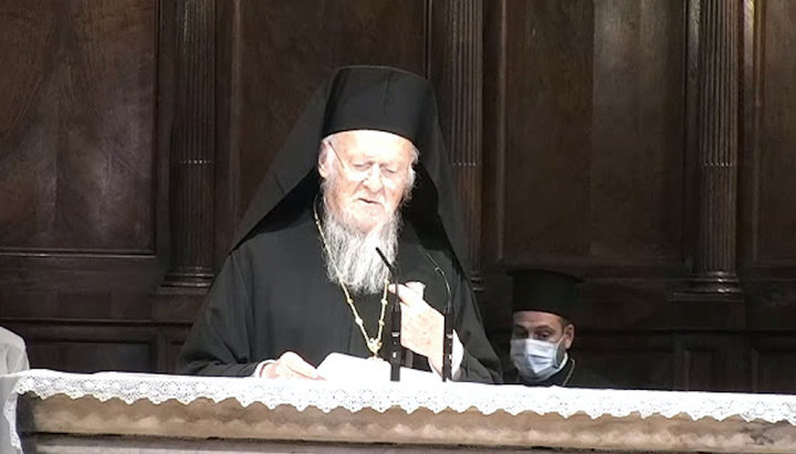 Патріарх Варфоломій під час виступу на екуменічному молебні в Римі. Фото: fanarion.blogspot.com/
