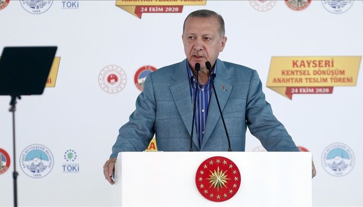 Президент Туреччини Реджеп Тайіп Ердоган. Фото: aa.com.trm.tr