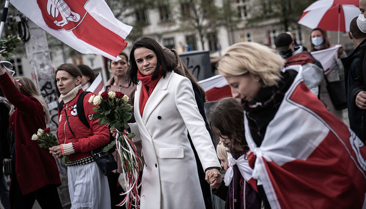 Тихановская считает, что религиозные общины должны поддержать оппозицию. Фото: /Emil Helms / Ritzau Scanpi / AFP