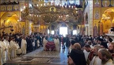Патриарх Сербский возглавил заупокойную литургию по митрополиту Амфилохию