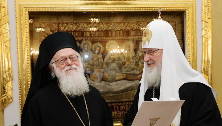 Архієпископ Анастасій і Патріарх Кирил. Фото: mospat.ru