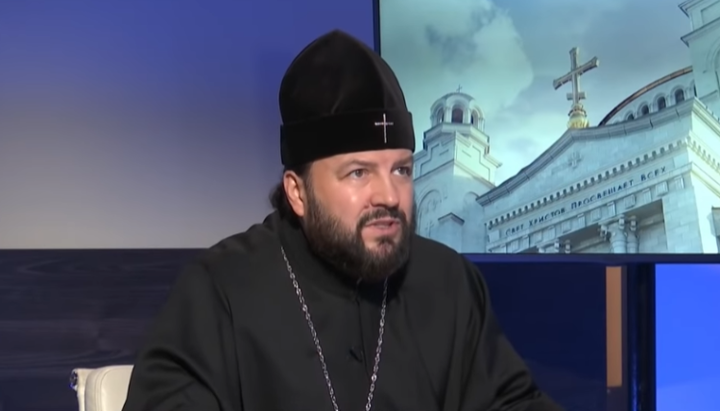 Αναπληρωτής Προϊστάμενος του Τμήματος Εξωτερικών Εκκλησιαστικών Σχέσεων της Ρωσικής Ορθόδοξης Εκκλησίας, Αρχιεπίσκοπος Βλαντικαβκάζ και Αλάν Λεωνίδας. Φωτογραφία: στιγμιότυπο οθόνης/YouTube/Tsargrad