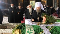 UOC Сhancellor bids farewell to Patriarch Irinej in Belgrade