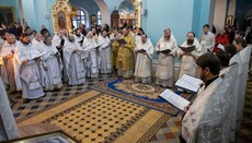 Архипастыри трех епархий УПЦ совершили в Луганске заупокойное богослужение