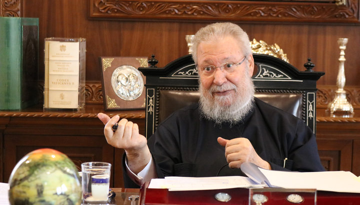 Arhiepiscopul Hrisostom. Imagine: politis.com.cy