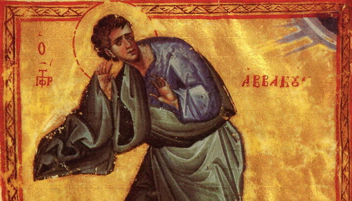 Пророк Авакум. Книжкова мініатюра. Візантія, середина XIV століття. Фото: igordiksa.com