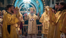 Предстоятель УПЦ очолив престольне свято Покровського монастиря Києва