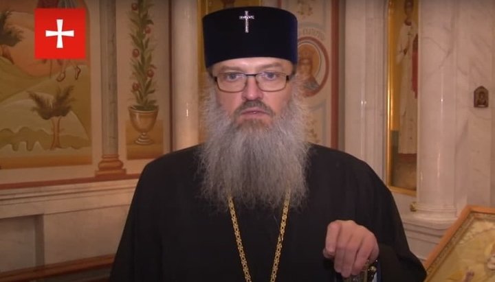 Metropolitan Luke of Zaporizhia and Melitopol. Photo: a screenshot of the video from the YouTube “1Kozak” channel