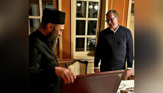 Президент Сербии встретил Рождество в монастыре Хиландар на Афоне
