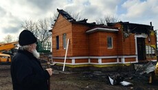 Верующие УПЦ намерены восстановить пострадавший в пожаре храм в Копанках