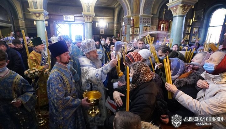 Блаженнейший Онуфрий в Свято-Георгиевском кафедральном соборе Львова. Фото: news.church.ua