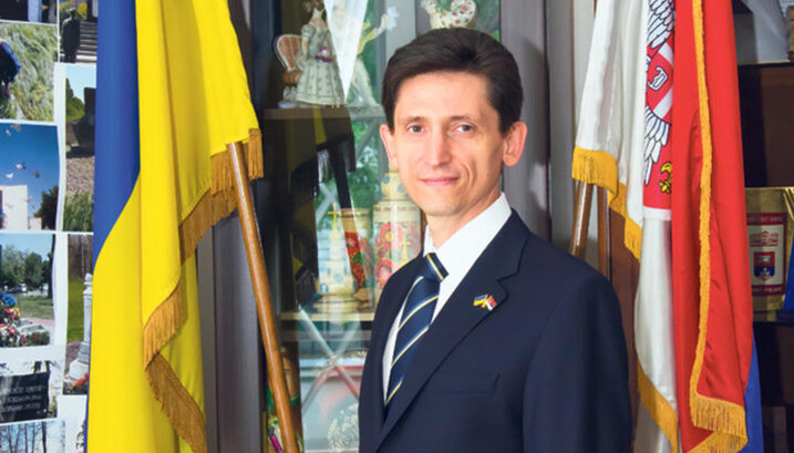 Επικεφαλής Πρεσβείας Ουκρανία στη Σερβία Αλέξανδρος Αλεξάντροβιτς. Φωτογραφία: kurir.rs