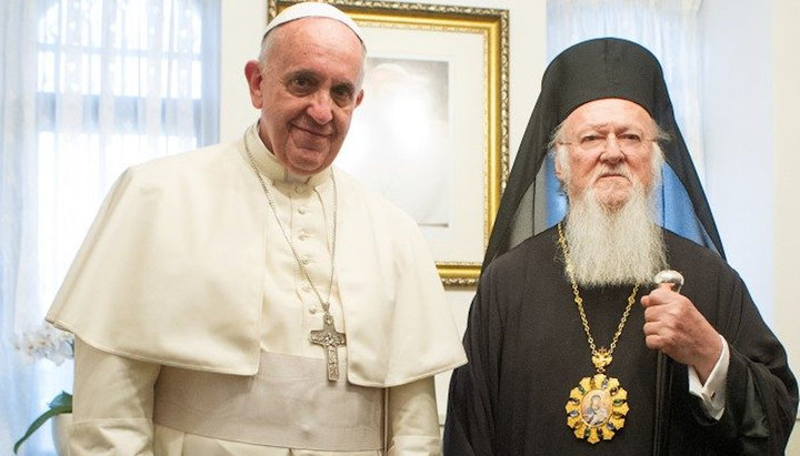 Pope Francis and Patriarch Bartholomew. Photo: vaticannews.va