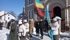 В уніатському храмі Стрия відспівали солдата СС «Галичина»