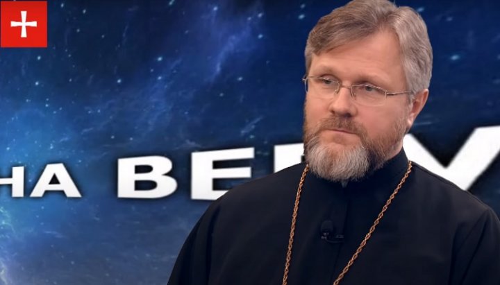 Archpriest Nikolai Danilevich, Deputy Head of the Department for External Church Relations of the UOC. Photo: screenshot of the video of the First Cossack youtube channel. 