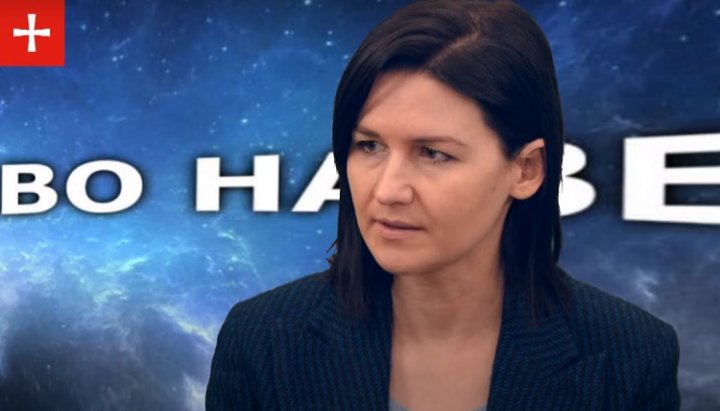 Political expert Elena Dyachenko. Photo: a video screenshot of the “1Kozak” YouTube channel 