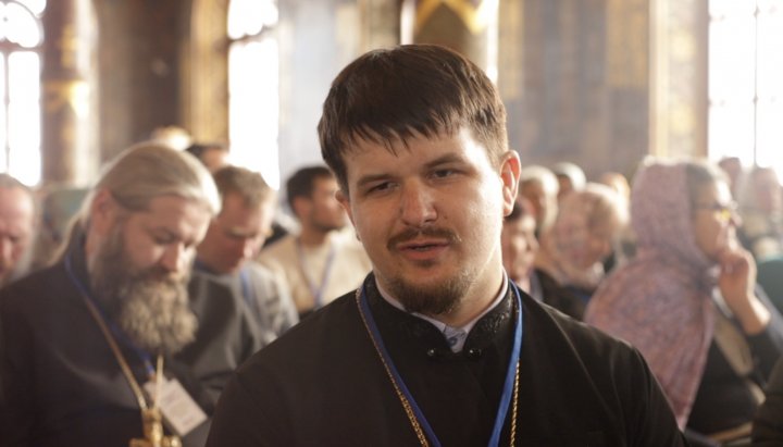 Fr Ioann (Shkabura) at the Congress of the persecuted communities of the UOC “Faithful”. Photo: UOJ