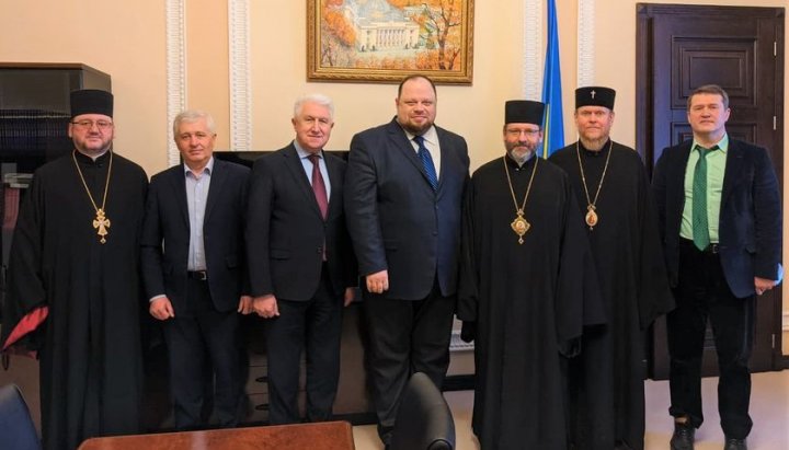 A meeting with representatives of the All-Ukrainian Council of Churches. Photo: Ruslan Stefanchuk's Facebook page