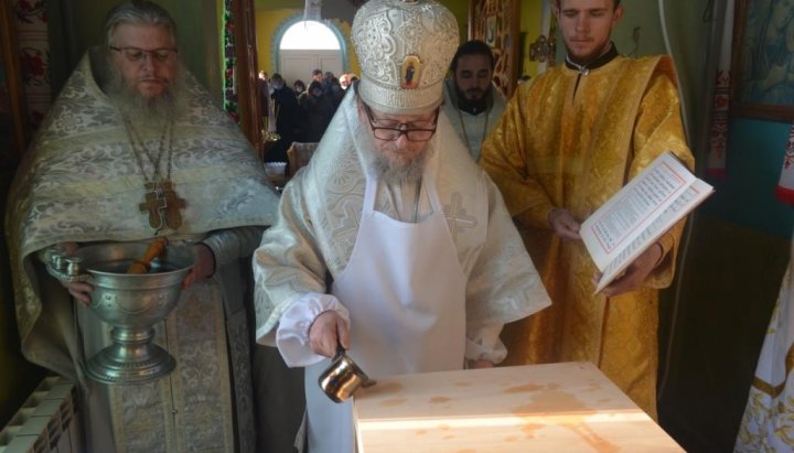 ტაძრის კურთხევა. ფოტო: sarny.church.ua/