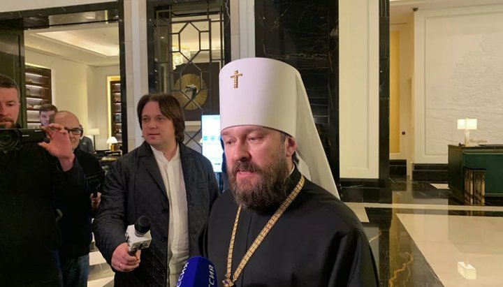 Șeful Departamentului pentru Relații Bisericești Externe din cadrul Patriarhiei Moscovei, Mitropolitul Ilarion (Alfeev). Imagine: RIA Novosti