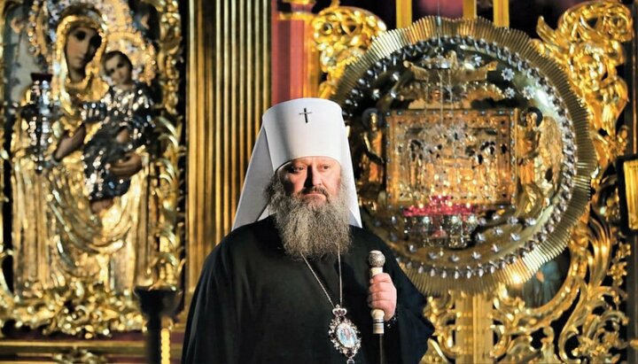 Mitropolitul Pavel, starețul Lavrei Peșterilor de la Kiev. Imagine: pagina de Facebook a Lavrei. 