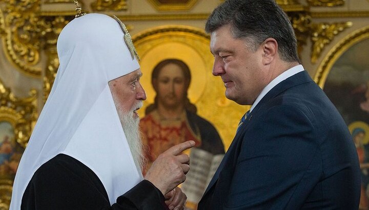 Filaret Denisenko și Petro Poroșenko. Imagine: president.gov.ua