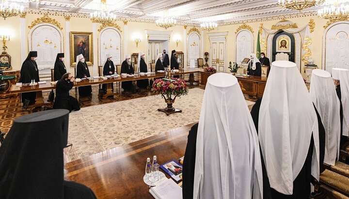 Засідання Священного Синоду РПЦ 13 квітня 2021 року. Фото: foto.patriarchia.ru