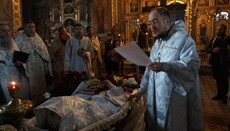 У Миргороді попрощалися з покійним настоятелем кафедрального собору УПЦ