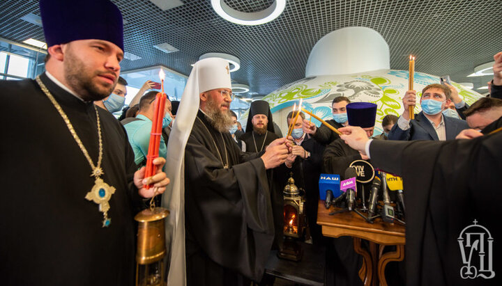Holy Fire in Kyiv. Photo: news.church.ua