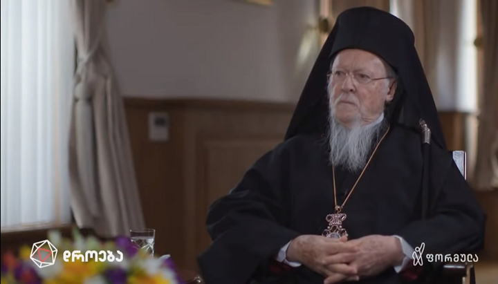 Πατριάρχης Κωνσταντινουπόλεως Βαρθολομαίος. Φωτογραφία: Στιγμιότυπο οθόνης βίντεο Formula News/YouTube