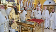 Μητρ. Βαρσανούφιος στη Θ. Λειτουργίας σε Καθ. Ναό Αγίου Σάββας Βελιγραδίου