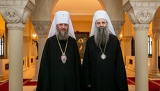 UOC Сhancellor meets with Serbian Patriarch Porfirije