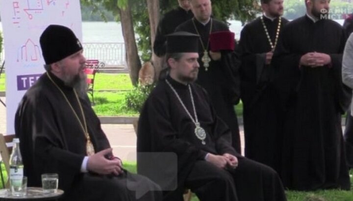 Sergei (Epiphany) Dumenko at a meeting in Ternopil on May 21. Photo: ternopoliany.te.ua